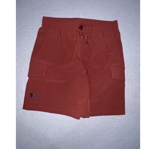 UA UnderArmour Shorts NWOT Burnt Orange 8"inseam Youth XL